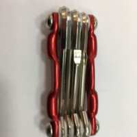 Multiherramienta 7 Accesorios Rojo Aluminio ALLEN-01