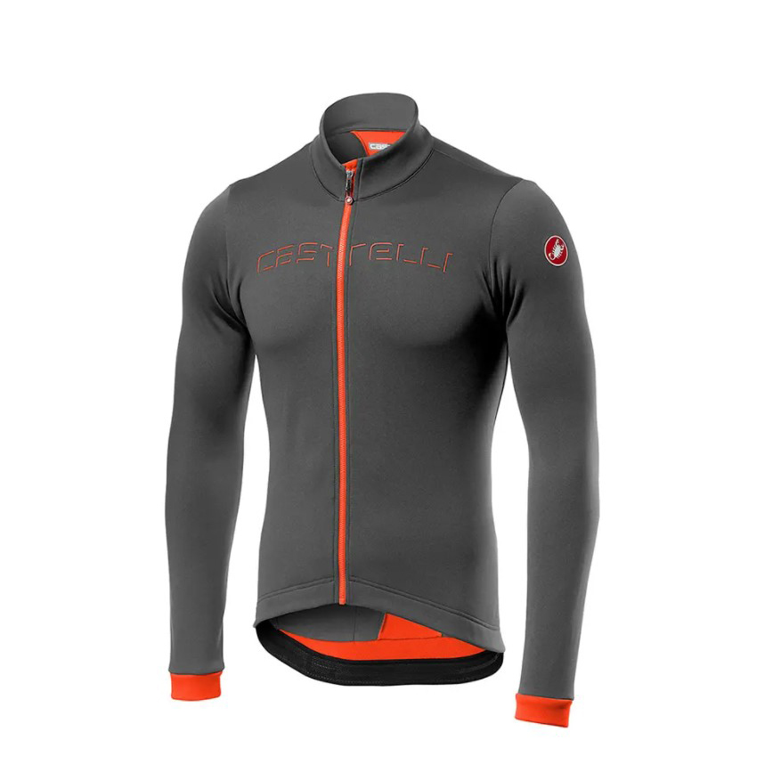 proporcionar Inolvidable Volcánico Maillot Invierno Castelli Fondo Gris-Naranja - CM5 Cinco Bike Concept Shop  Online