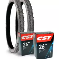 OFERTA 2 CUBIERTAS TKM + 2 CÁMARAS TOLS MTB 26x1,95